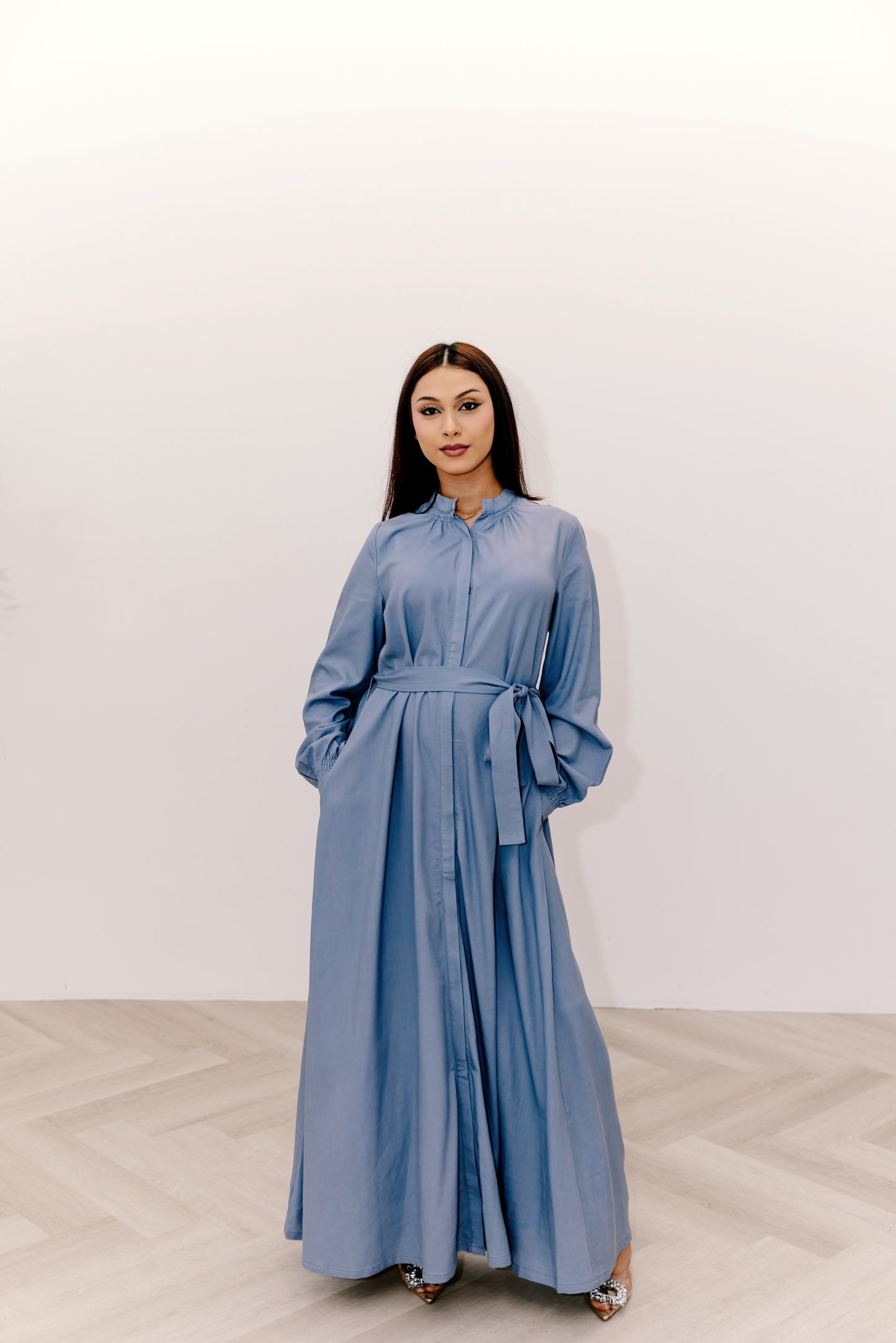 Zoya Linen Blend Shirt Dress - Veri Peri