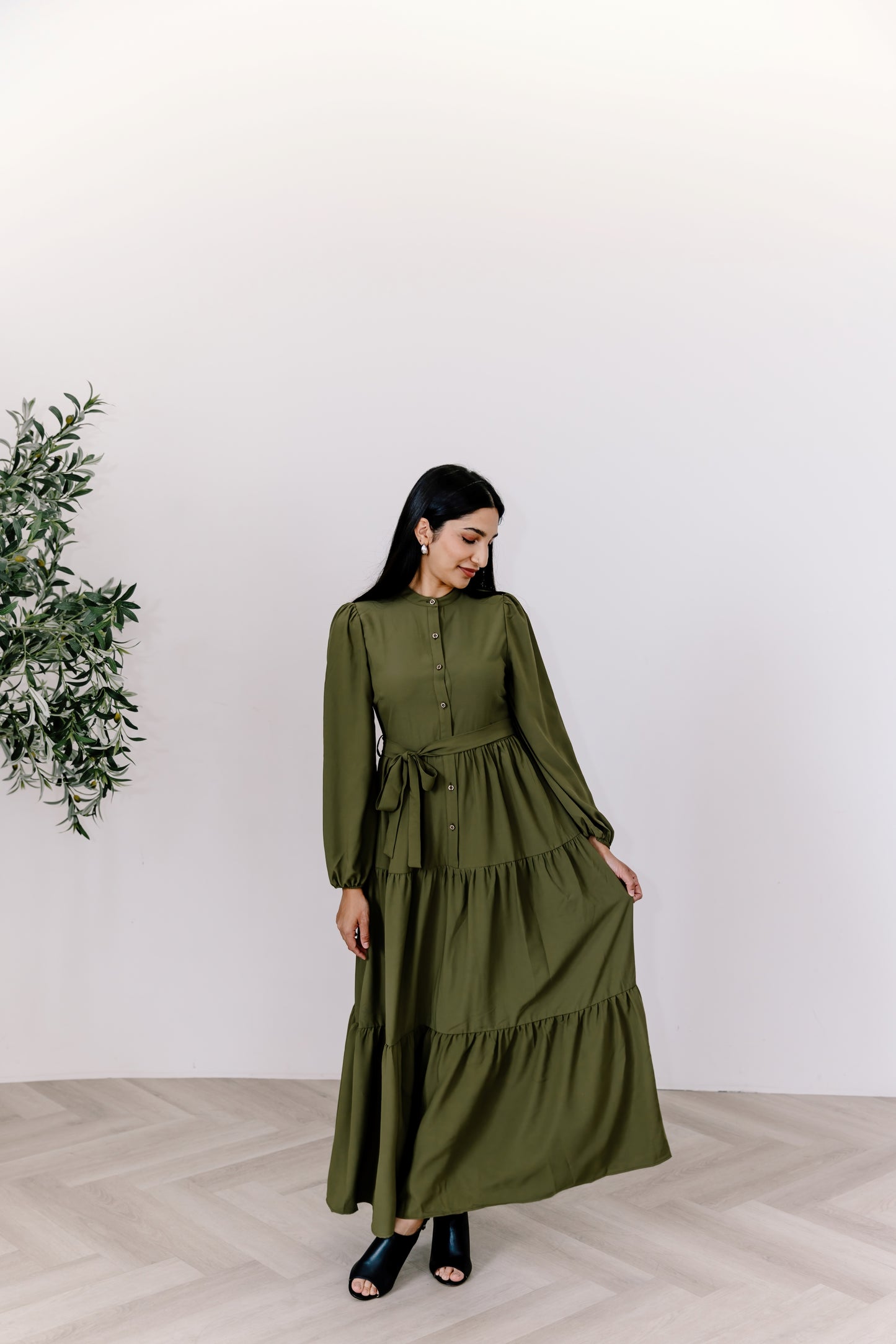 Amirah Maxi Dress - Olive